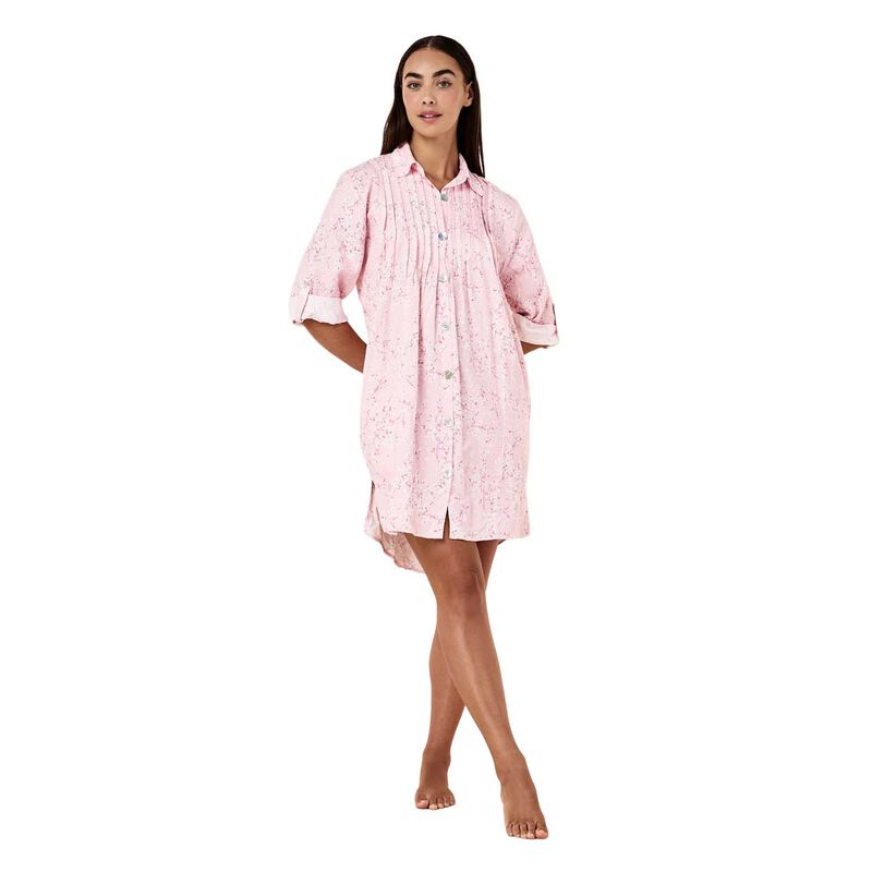 Papinelle Cheri Blossom Cosy Pleat Front Nightie image number 0